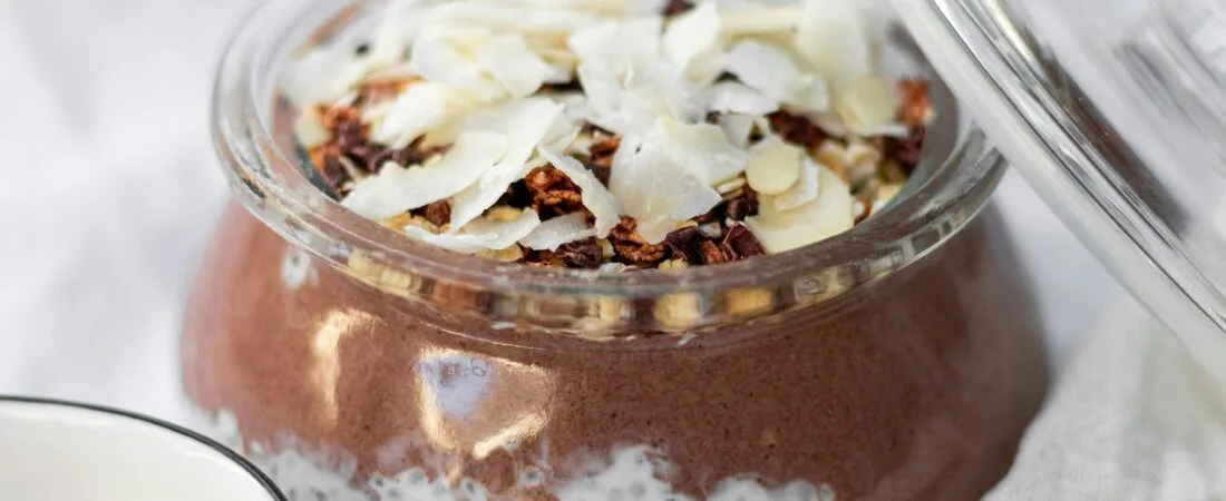 No-Bake Chocolate Chia Seed Pudding Parfaits